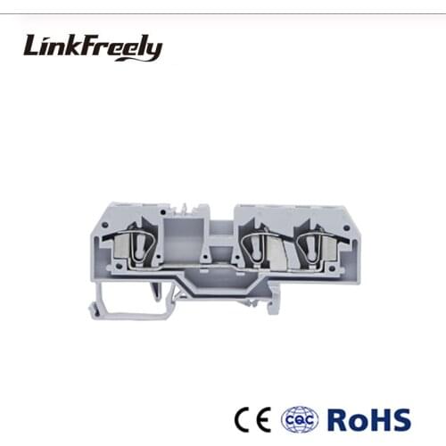 10pcs 282-681 Terminator Press Electrical Wire Connector Terminal Blocks Plug-in Spring Quick Wire Connection Terminals Din Rail