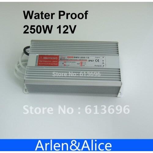 250W 12V 20.8A Waterproof outdoor Single Output Switching power supply for LED