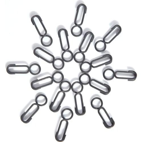 30pcs/lot Carp Fishing Quick Link Clips Round Head Snap Safety Connector Pin Matt Black Carp Fishing Terminal Tackle Wholesale