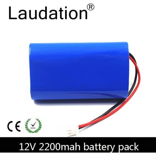 Laudation 12V Battery Pack 12V 2200mAh 18650 Battery Pack 12.6V Rechargeable Batteries 3S 1P For Portable Charger/LED/ Hot Sale