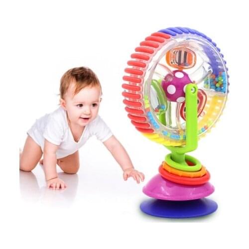 Baby Rattle Suction Spinning Wheel Baby Toys Rattle Baby