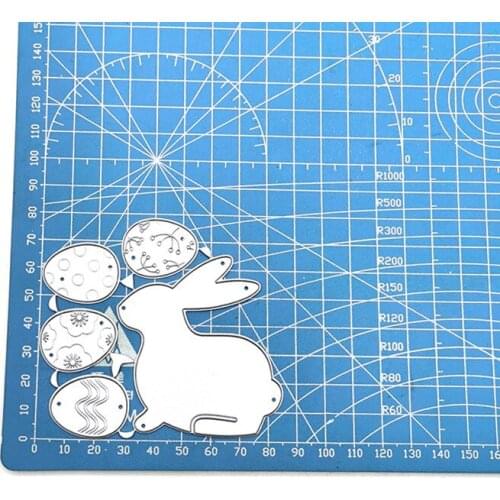 Easter Rabbit Eggs Cutting Dies Mold DIY Craft Metal Scrapbook Paper Craft Knife Mould Blade Punch Stencils Dies