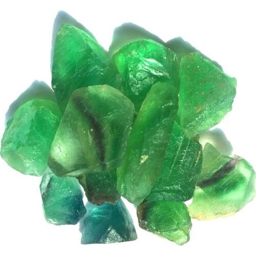 GOOD 5-7CM Natural Green Fluorite Raw Stone Crystal Fluorite Irregular Stone For Jewelry Making DIY Bracelet Necklace Material