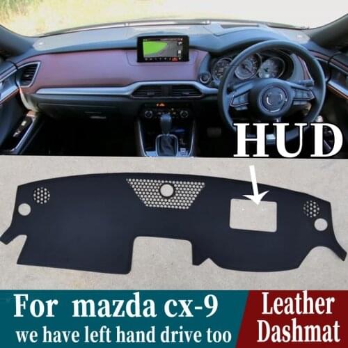 For Mazda Cx9 Cx-9 G2 2016 2017 2018 2019 2020 Leather Dashmat Dashboard Cover Pad Dash Mat Carpet Car-Styling Accessories RHD