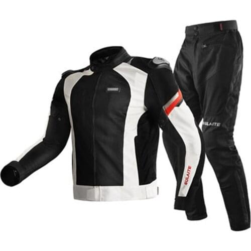 Women Men Motorcycle Jackets Pants Breathable Motorcross Off-Road Suit 4 Seasons Anti-fall Moto Clothing With 9PCS CE Protection