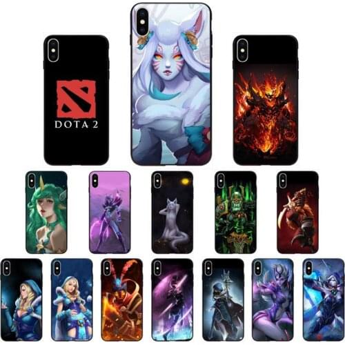 FHNBLJ GAME DOTA 2 soft Black Cell Phone Case shell for iphone 11 Pro Max X XS MAX 6 6s 7 8 Plus 5 5S 5SE XR SE2020