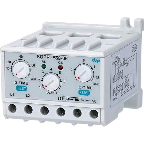 Un:110VAC Electronic Overload Relay Motor Protector Thermal Overload Relay SOPR-SS3
