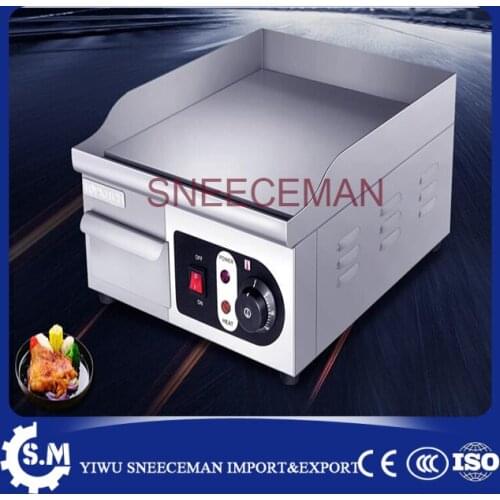 Teppanyaki griddle gong burner thickened grilled squid machine electric hand grab cake Machine