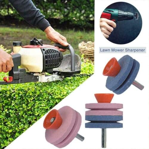 Universal Electric Faster Blade Sharpener Lawn Mower Sharpening Lawnmower Grinding Rotary Drill Dremel Accessories Garden Tools