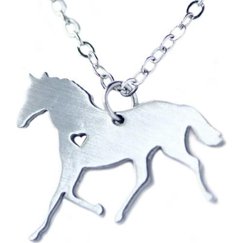 SUTEYI European And American Trade Jewelry Necklace Border Collie Animal Pendants Clavicle Chain Wholesale Stainless Steel