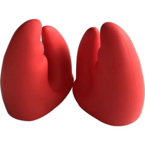 1Pair Funny Lobster Claws Pot Holder Crab Oven Mitts Silicone Heat Resistant Gloves Kitchen Gadget for Bake Cook Barbecue