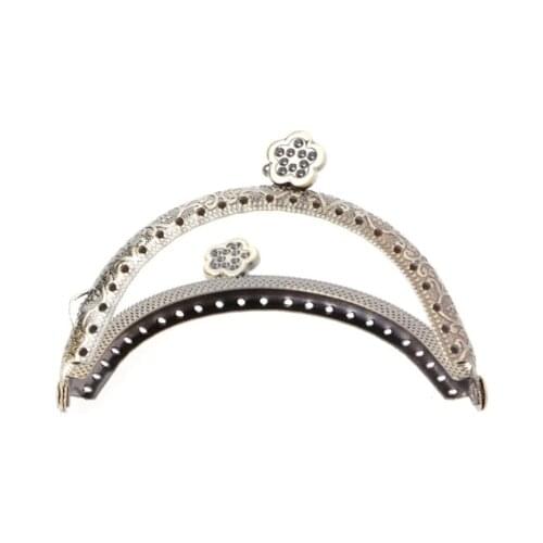 1PC Retro Flower Metal Frame Kiss Clasp For Handle Bag Purse 8.5cm/10.5cm/12.5cm