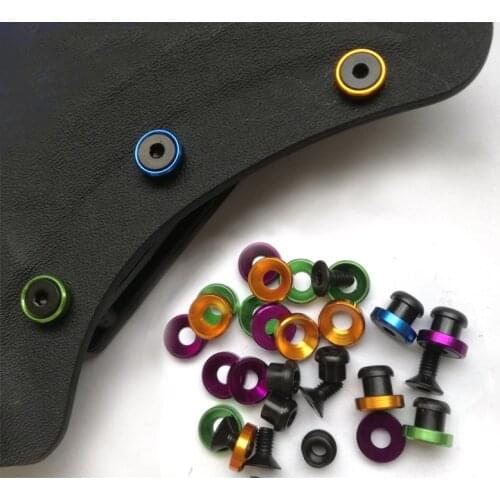 10pcs 2.7mm colorful Chicago stainless steel screws used for 1.5mm(0.06") Kydex plank of knife scabbard Holster