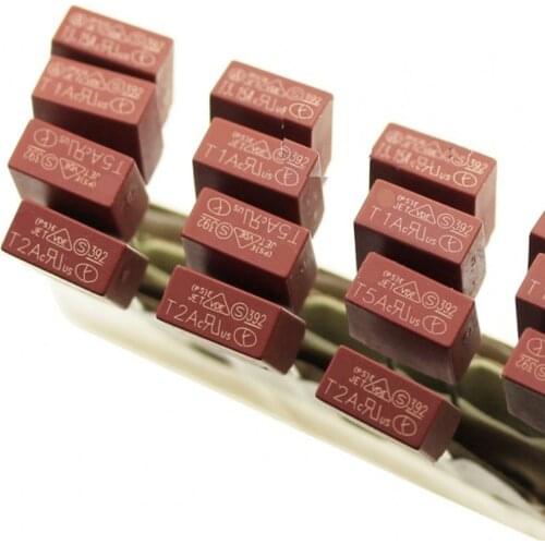 100PCS Square Fuse T0.5A T0.8A T1A T2.5A T3.15A T4A T5A T6.3A T8A T10A 250V 392 Plastic T2A LCD TV Power Board Commonly
