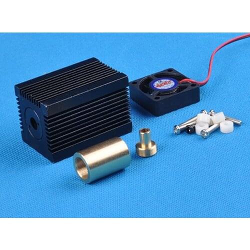 33mm*33mm*65.5mm Universal 3.8mm laser diode host/holder+cooling Housing+Fans