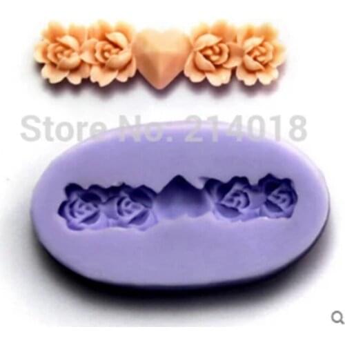 3d Mini Flower Forms For Candle Free Shipping Silicone Fondant Molds Wholesale Chocolate Decor DIY Aroma Household Craft Tools