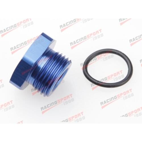 -6AN 6AN AN6 Flare Plug Fitting With O Ring Seal Aluminum AN Plug