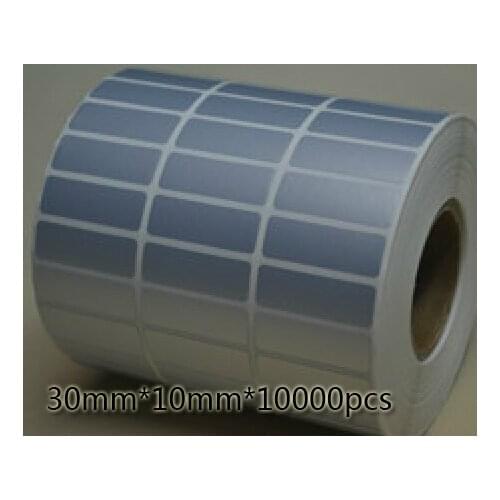 AIBIER waterproof paper 30x10mm*10000pcs/1Roll Thermal transfer blank PET barcode Labels PET adhesive printed label sticker