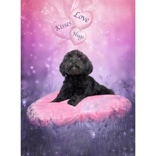 New 5d DIY Diamond Painting Dogs wish Home Decoration Full Mosaic Crafts Embroidery Cross Stitch Kits For Needlework gift ZC002