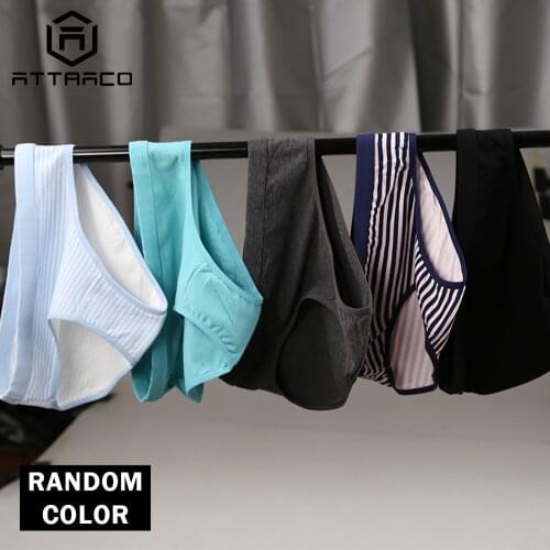 ATTRACO Panties Underwear For Women Cotton Briefs 1 PCS Solid Skin-Friendly Comfort Lingerie трусики женские Sale