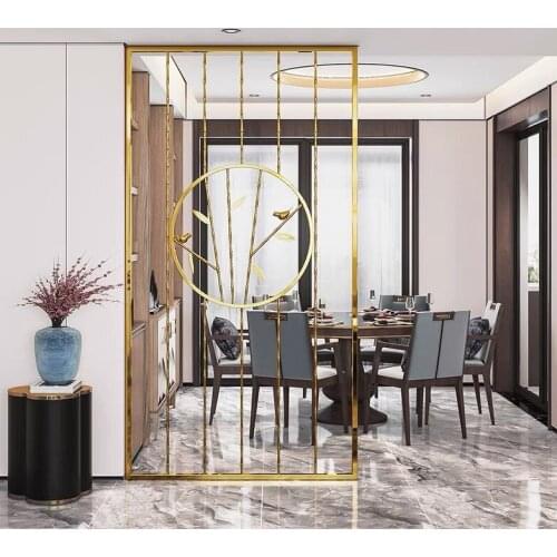 Stainless Steel Screen Partition Home Entrance Door To Block The Living Room Decoration Entrance