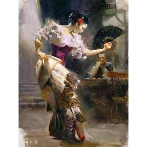 GATYZTORY 40x50cm Paint By Numbers Figure Oil Painting By Numbers Woman Dancing Pictures On Canvas Women Frameless DIY Home Deco