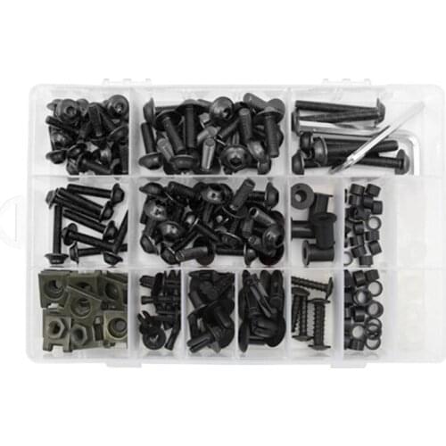 193PCS/Set CNC Alloy M6 M5 Fairing Bolts Kit Bodywork Screws Nut For Motorcycle 7 colors Applicable model motorcycle