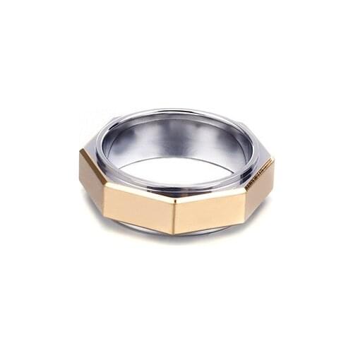 Fashion geometric titanium steel mens ring Fashion trendy tail finger ring jewelry
