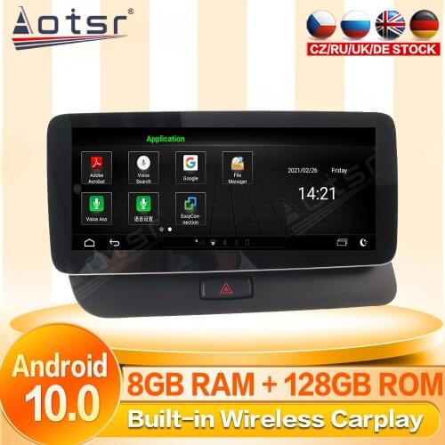 Android Tape Radio Recorder Car For Audi Q5 2009 2010 2011 2012 2013 2014 2015 2016 GPS Navi Player Stereo Autoradio Head Unit