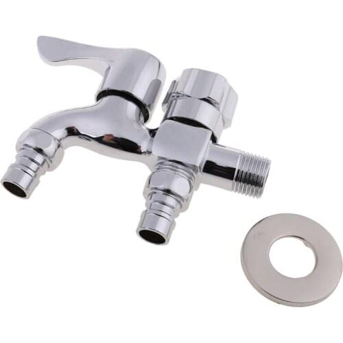 Multifunctional Washing Machine Faucet Double Outlet Dual Connector Water Tap