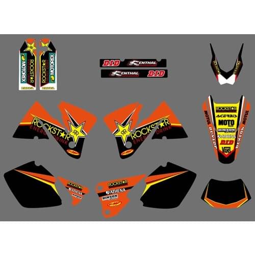 Dirt Pit Bike Motorcycle EXC Sticker for KTM Motor EXC 2001 2002 Graphics Kit