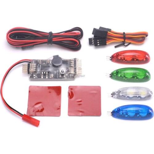 New Intelligent Navigation Light V1 LED Red Green White Blue Wireless for FPV Quadcopter Racing Drone