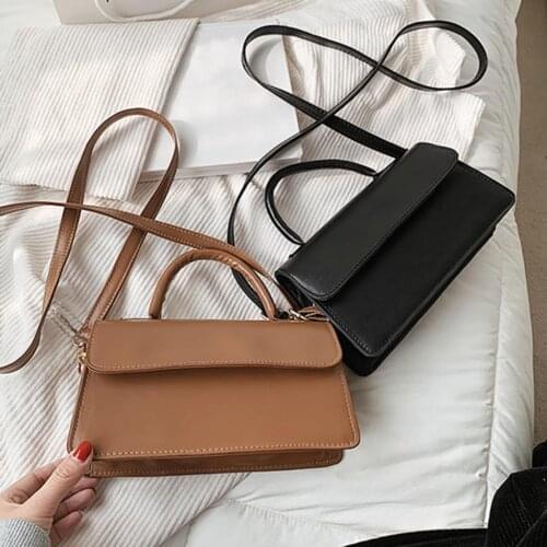New womens Clamshell one-shoulder Messenger Bag Ladies one-shoulder Messenger Bag Fashion Chain Leather Handbag