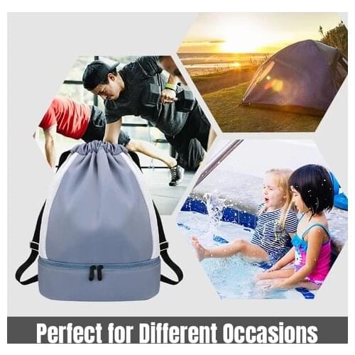 New Fashion Backbags For Women Oxford Cloth Wet And Dry Separation School Backpacks Lightweight Storage Travel Bags