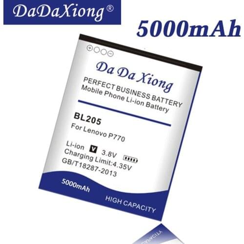 Original DaDaXiong High Capacity 5000mAh BL205 Battery For Lenovo P770 Cell Phone Battery