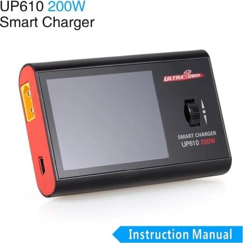 MELASTA UP610 200W Portable Smart Charger for RC Drone Quadcopter Car 1-6S Lipo Battery 1-16S NI-MH NI-CD Battery RC Charger