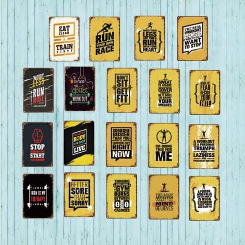 Run Your Own Race Family Rules Metal Tin Sign Vintage Plates For Wall Pub Home Art Retro Bar Decoration SA-4767