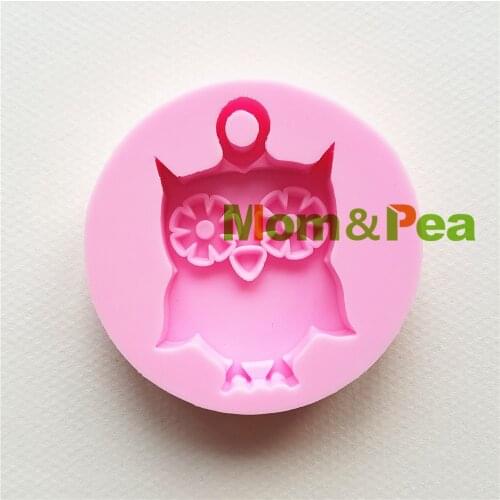 Mom&Pea MPA1732 Owl Shaped Silicone Mold Cake Decoration Fondant Cake 3D Mold Food Grade Soap Mold