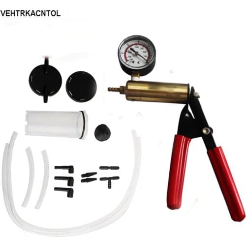 VEHTRKACNTOL Manual Truck Car Vacuum Pump Engine Oil Brake Oil Fluid Pump Vacuum Gauge Meter Gun