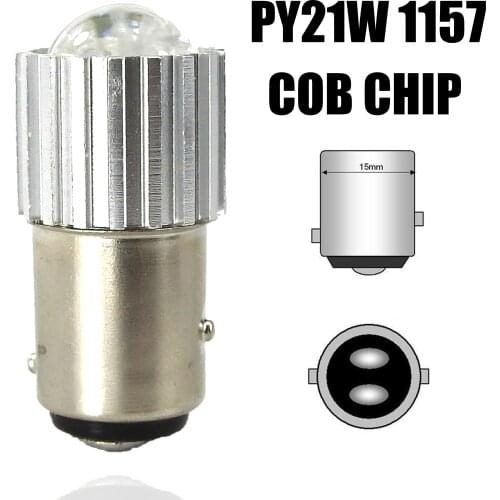 High Bright P21/5w Led Car Light Aluminum Focused 1157 Auto Reverse Light Lamp Bulb Durable Brake Light Bay15D White 12V 6500K