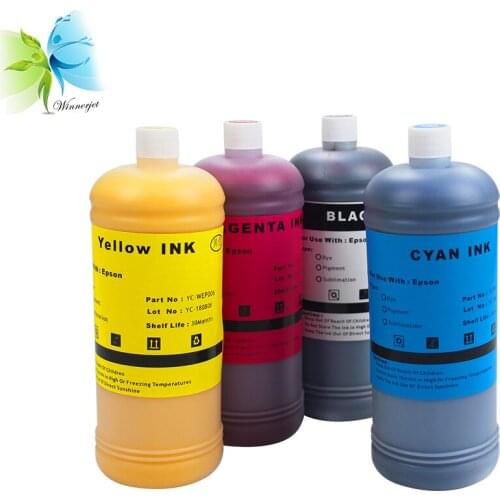 Winnerjet 4 Colors 1000ml Dye Ink for Epson NX300/NX305/NX400/NX415/NX510/NX515/ WF 310/315/500/600/610/615/1100/30/40 Printer