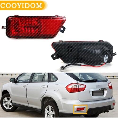 Rear Bumper Light Fog Light Brake Light Reflector Parking Stop Warning Lamp For BYD S6 2011 2012 2013 2014 Foglamps With Bulb