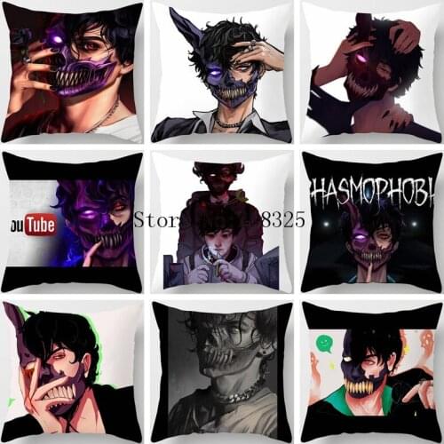 ZENGIA Corpse Husband Cushion Cover 45x45cm Cartoon Character Pillow Cover Decorative Pillows For Sofa Home Decor Pillowcase