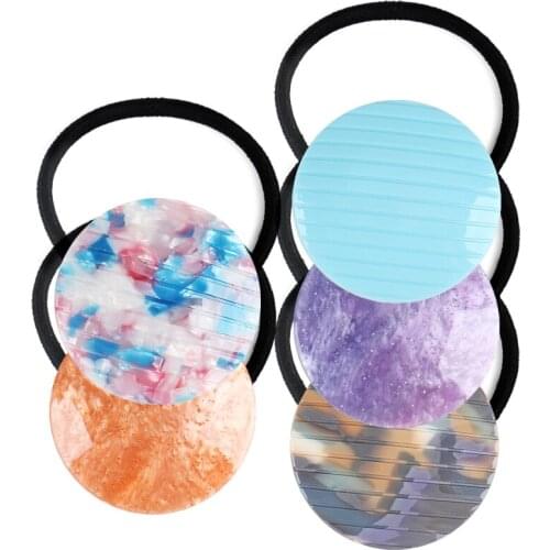 2pcs Fancy Ponytail Holder for Women Lady Elastic Hair Accessory Ornament Jewelry - Hair Ties Rope Hairwear Bridal Party Office