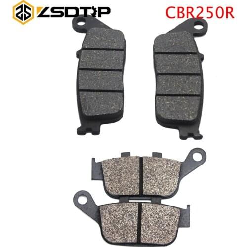 ZSDTRP 3 Pairs Motorcycle Front Brake Pads and Rear Brake Pads for Honda CBR250R Motorcycle Disc Brake Pads Set Racing