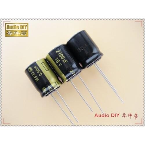10PCS/50PCS FM Series 2700uF 16V 16V2700UF ultra low internal resistance capacitor