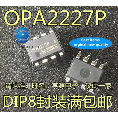 10PCS OPA2227P OPA2227PA OPA2227 double op-amp IC DIP-8 in stock 100% new and original