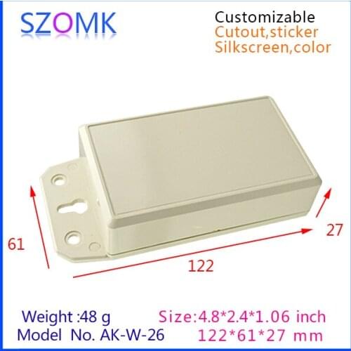 2015 new enclosure plastic case for electronics box (10 pcs) 122*61*27mm szomk new wall mounting enclosure box, junction housing