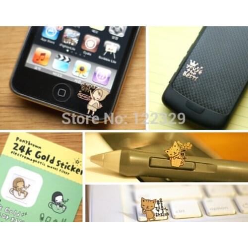 3pcs for LG G Flex 2 H955 LS996 H950 phone Anti Radiation Sticker 24k Gold Plating Sticker Electromagnetic Waves filter new item