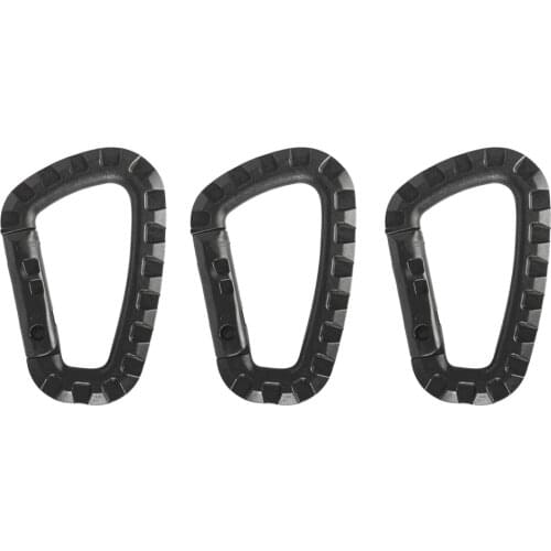 3 Pieces Carabiner Clip Keychain Outdoor Backpack Snap Hook for Safety Camping Hiking Travelling Surfing Rafting Boating Access